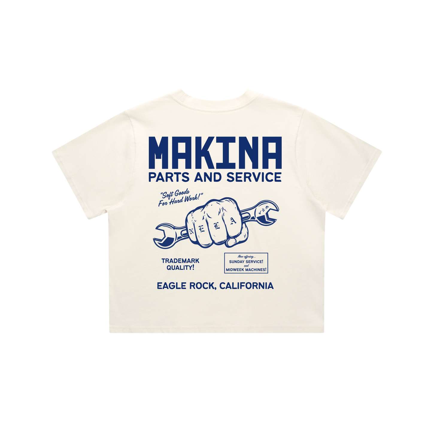 MAKINA Parts & Service Women's Crop T