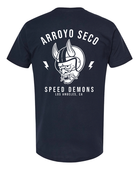 Arroyo Seco Speed Demons T-Shirt - Navy Blue